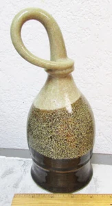 Vintage Studio Art Pottery hanging loop goblet mug, Brown & tan earth tones - Picture 1 of 6