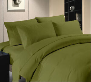 Solid Bed Sheet Set All Colors & Sizes 1000 Thread Count Egyptian Cotton