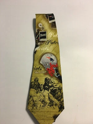 New England Patriots Classic Mens Silk Neck Tie NFL Branded Football Sports NWT - Image 1 of 4