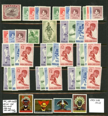 Papua New Guinea Outstanding Selection of 50 MNH/MH Stamps - CV=$25.15 Cover