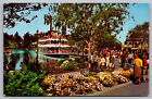 Postcard Mark Twain Steamboat Paddleboat Frontierland Disneyland Anaheim CA B14