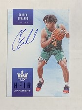 2019-20 Panini Court Kings Carsen Edwards Rookie Auto 02/25 Heir Apparent Blue