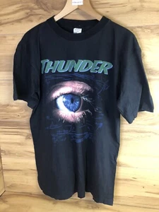 1995 THUNDER ROCK METAL TOUR CONCERT PROMO T-SHIRT Behind Closed Doors See Pics - Picture 1 of 13