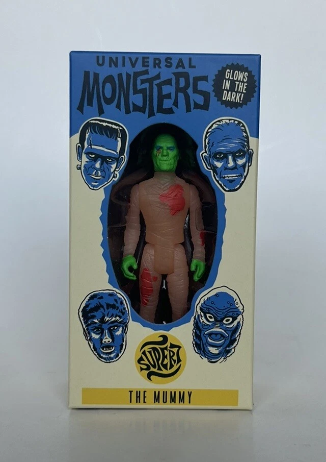 Figura Super7 Universal Monsters LA MOMIA Brilla en la Oscuridad Reacción 3.75 NUEVO Foto 1 de 4