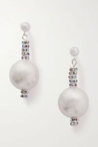 PEARL OCTOPUSS.Y Silver-Plated, Crystal and Pearl Earrings - BNIB Net-a-Porter