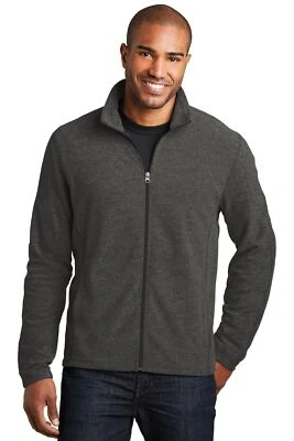 Port Authority Men's Heather Microfleece Full-Zip Jacket F235 - Image 1 of 3