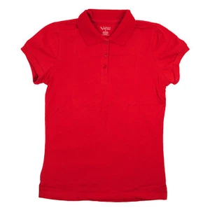 Red Juniors Polo SUG1855 Short Sleeve Classic Uniforms Sizes S, M & L - Picture 1 of 1