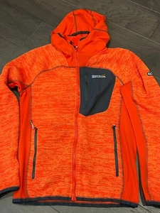 Regatta Great Outdoor Mens Tech Fleece Hooded Jacket Flame Orange Size Medium - Picture 1 of 4