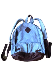 Kimchi Blue Cotton Lace Faux Leather Multi Pocket Backpack, blanco gris marrón - Imagen 1 de 8