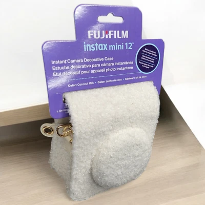Fujifilm Instax Mini 12 Decorative Camera Case in Cream Sherpa - New - Image 1 of 4