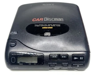 Reproductor de CD portátil Sony Car Discman D-802K de colección para reparación de piezas sin probar - Imagen 1 de 10