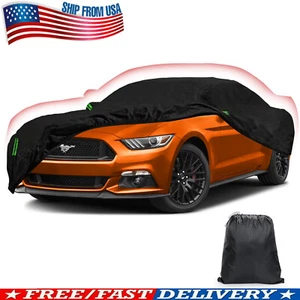 Car Cover Waterproof Outdoor UV Snow Dust Resistant Polyester For Ford Mustang - Foto 1 di 9