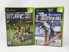 Outlaw Golf And 9 More Holes Of X-mas Microsoft Xbox 2 Games CIB Fast Shipping