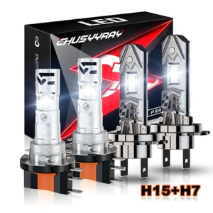 Combo faros LED de haz alto/bajo para Mercedes W176 2014-2017 H15 H7 - Imagen 1 de 13