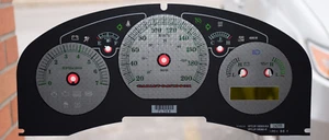 2006-2007 FORD F150 HARLEY DAVIDSON GAUGE OVERLAY/FACEPLATE (KM/H) - Picture 1 of 1