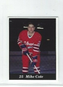 1991-92 Oshawa Generals (OHL) team issue Mike Cote