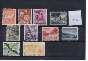 Weihnachten Is. (12) - 1963 Definitive Set - postfrisch - SG Cat 9€ - Bild 1 von 1