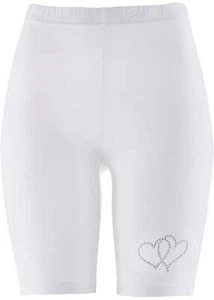 Kurze Leggings mit schmückendem Detail Gr. 52/54 Weiß Damenshorts Bermuda Neu - Bild 1 von 1