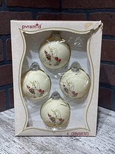 Vintage Pyramid Decorative Ornaments Unicorn Elves Set Of 4 RARE! - Picture 1 of 11