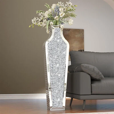 Verspiegelte Hohe Bodenvase zerkleinerte Diamant-Bodenvase für Küche Hochzeit DE - Bild 1 von 4