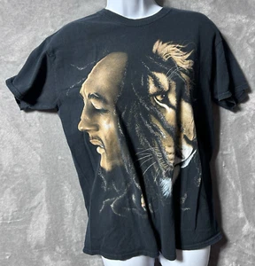 Zion Rootswear Bob Marley Lion T-Shirt Herren M Rasta Reggae Dreadlocks Grafik - Bild 1 von 7