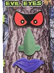 Flickering LED Red Eyes Tree Face Halloween Yard Decoration - Picture 1 of 1
