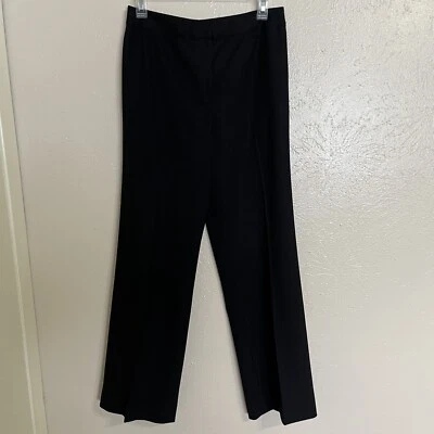 Pantalones de vestir Lafayette 148 negros de lana de pierna recta para mujer talla 8 Foto 1 de 4