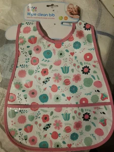 Junge oder Mädchen abwischbares Lätzchen für Baby mit Verschluss - Bild 1 von 6