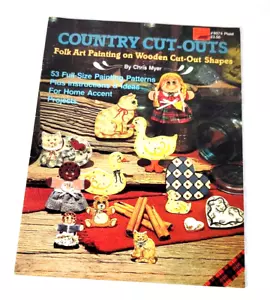 Plaid Country Cut-Outs Painted Folk Art on Wood Cut-Outs Woodwork Patterns Craft - Picture 1 of 10