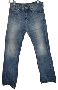 American Eagle schmale gerade Herrenjeans Größe 30 x 30 * 29" tatsächliche Schrittlänge abgenutzt - Bild 1 von 5