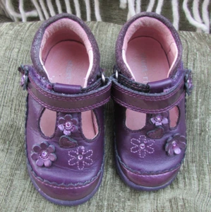 Start Rite baby toddler infant leather first walking Shoes Boots 3.5G Purple - Picture 1 of 10