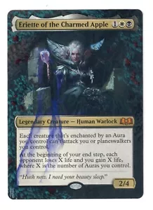 Eriette of the Charmed Apple Altered Art MTG Commander EDH Borderless Aura Life - Picture 1 of 1