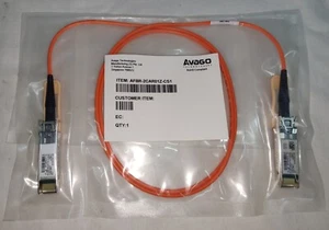 Cisco 10-2843-01 Optical Cable SFP-10G-A0C1M Avago Orange SFP+ (3 Pcs) - Picture 1 of 5
