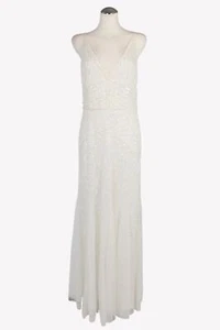 Adrianna Papell Damen Kleid Gr. 36 Weiß Kleid Maxikleid Dress - Bild 1 von 4