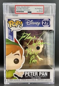 FUNKO POP! Disney Peter Pan #279 Blayne Weaver firmato PSA INCAPSULATO - Foto 1 di 2