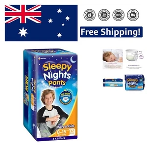 32 Absorbent Overnight Nappy Pants for Youth Ages 2-15 | Soft Fit - Picture 1 of 7