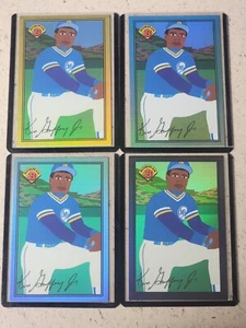 Ken Griffey Jr 2021 Bowman X Keith Shore "1989" Foil 4 Card Set All/100 HOF Rare - Picture 1 of 2