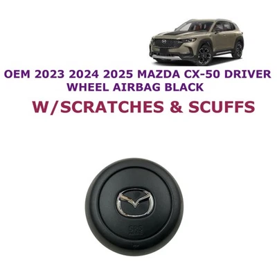 2023 2024 2025 Mazda CX-50 driver wheel airbag BLACK VA6157K00 - Image 1 of 4