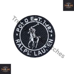 Embroidered Horse Rider Patch – Iron-On/Sew-On "3.75” Applique for Jackets POLOO - Picture 1 of 8