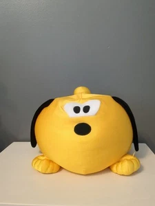 Rare Round Plush Bean Bag Pluto from DisneyWorld Disneyland Disney HTF GUC - Picture 1 of 4