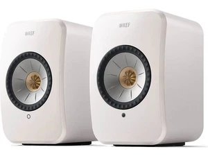 KEF LSX II LT Wireless Bookshelf Speakers Pair HDMI Bluetooth USB White - Picture 1 of 3