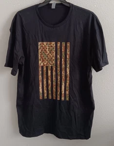 Herren Langarm Camouflage amerikanische Flagge Grafik T-Shirt Big & Tall, Gr. 2XLT - Bild 1 von 3
