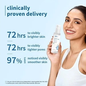 Tonico Viso Prugna 3% Niacinamide e Acqua di Riso | Tonico Senza Alcool per Acne Grassa P - Foto 1 di 23