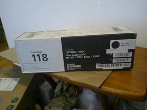 Cartucho de tóner Canon Genuino 118 Negro Rendimiento Estándar NUEVO CON FECHA 09/2022 - Imagen 1 de 4