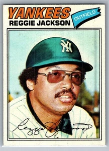 1977 Topps - Reggie Jackson #10 - HOF VG-EX *TEXCARDS* - Bild 1 von 2