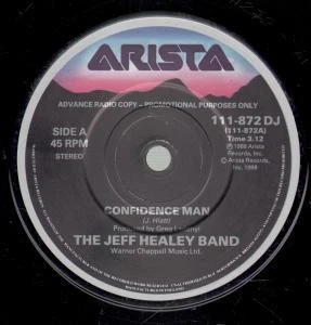 Jeff Healey Band Confidence Man 7" vinyl UK Arista 1988 Promo in generic sleeve - Image 1 of 1