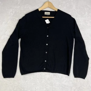 Neiman Marcus Womens Size Large Cardigan Cashmere Blend Sweater Button Front NWT - Picture 1 of 6