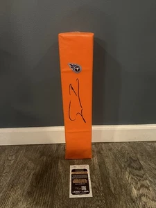 TAYLOR LEWAN SIGNED TENNESSEE TITANS TOUCHDOWN PYLON JSA COA AUTOGRAPHED BUSSIN - Picture 1 of 3