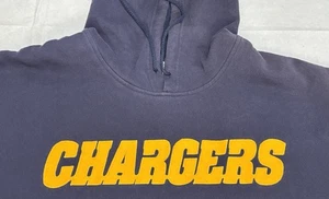 Vintage San Diego Chargers Sweatshirt Men’s XL Navy Blue Majestic Hooded Hoodie - Picture 1 of 12