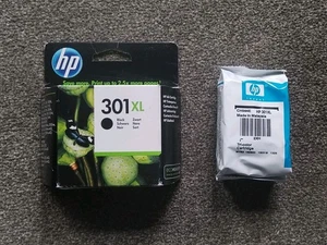 HP 301XL CH563EE BLACK & CH564EE TRI COLOUR, INK CARTRIDGES SET. DATE 2017, NEW - Picture 1 of 2